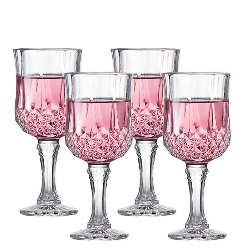 Glow In The Dark Party Glasses - Juego de copas de champán transparentes