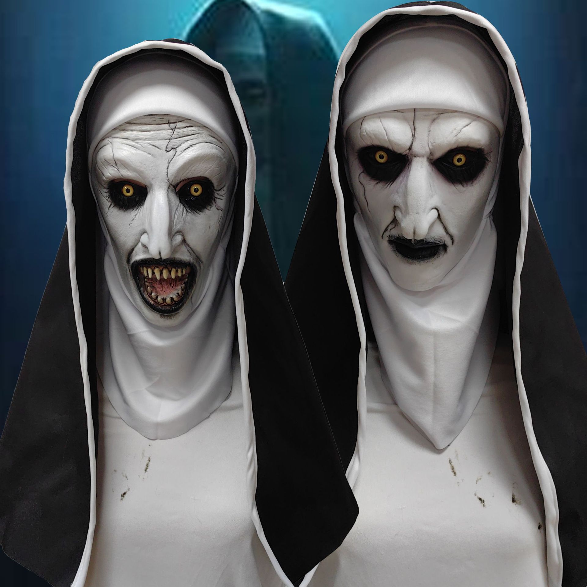 Led Purge Mask Halloween - Máscara de monja aterradora de Halloween
