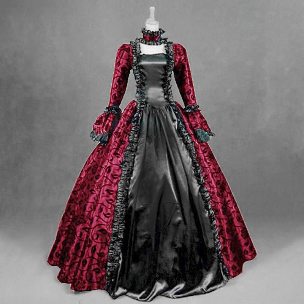 Medieval Renaissance Dress Women - Vestido exquisito Vintage para mujer, vestidos