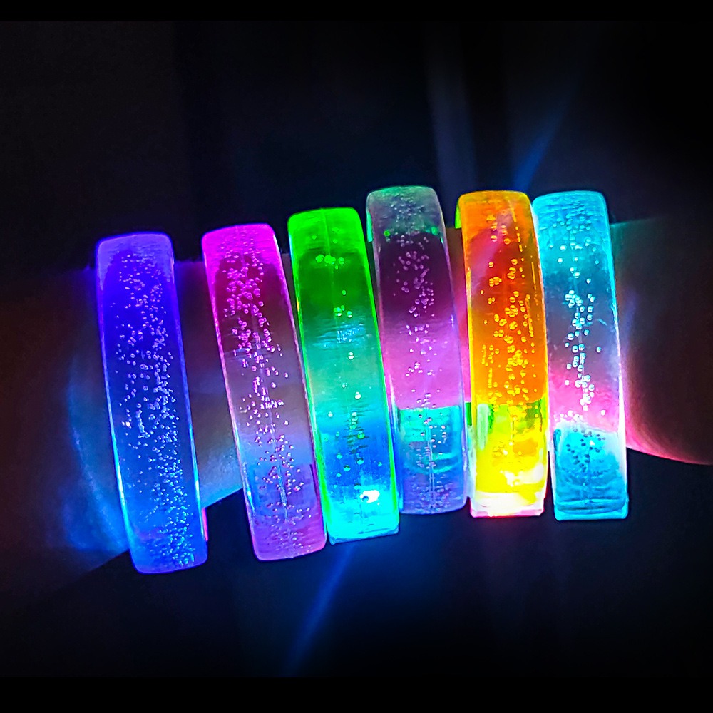 Glow In The Dark Party Glasses - Brazalete con brillo LED, 5/8/10 Uds.,