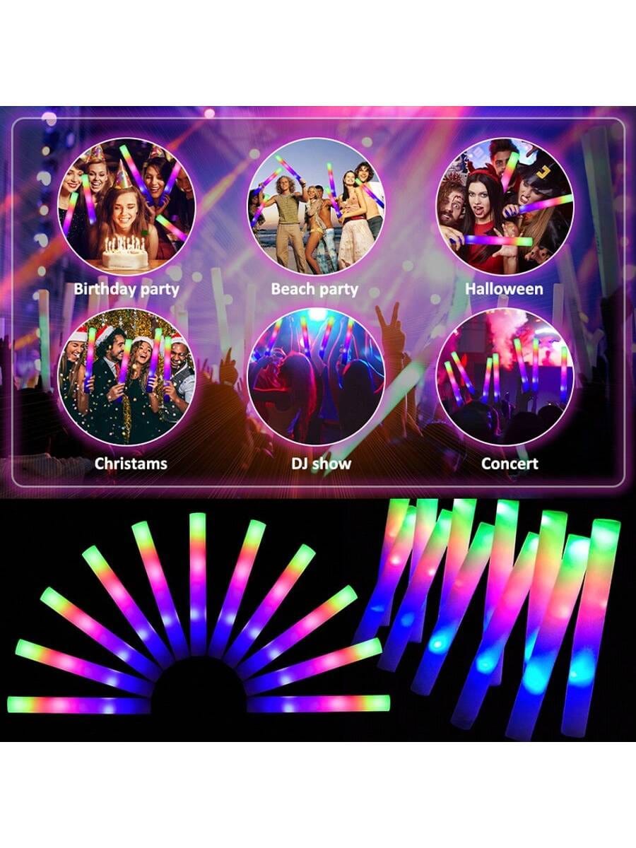Barras de espuma luminosas vib - Flashing Led Foam Sticks Party reseña y precio