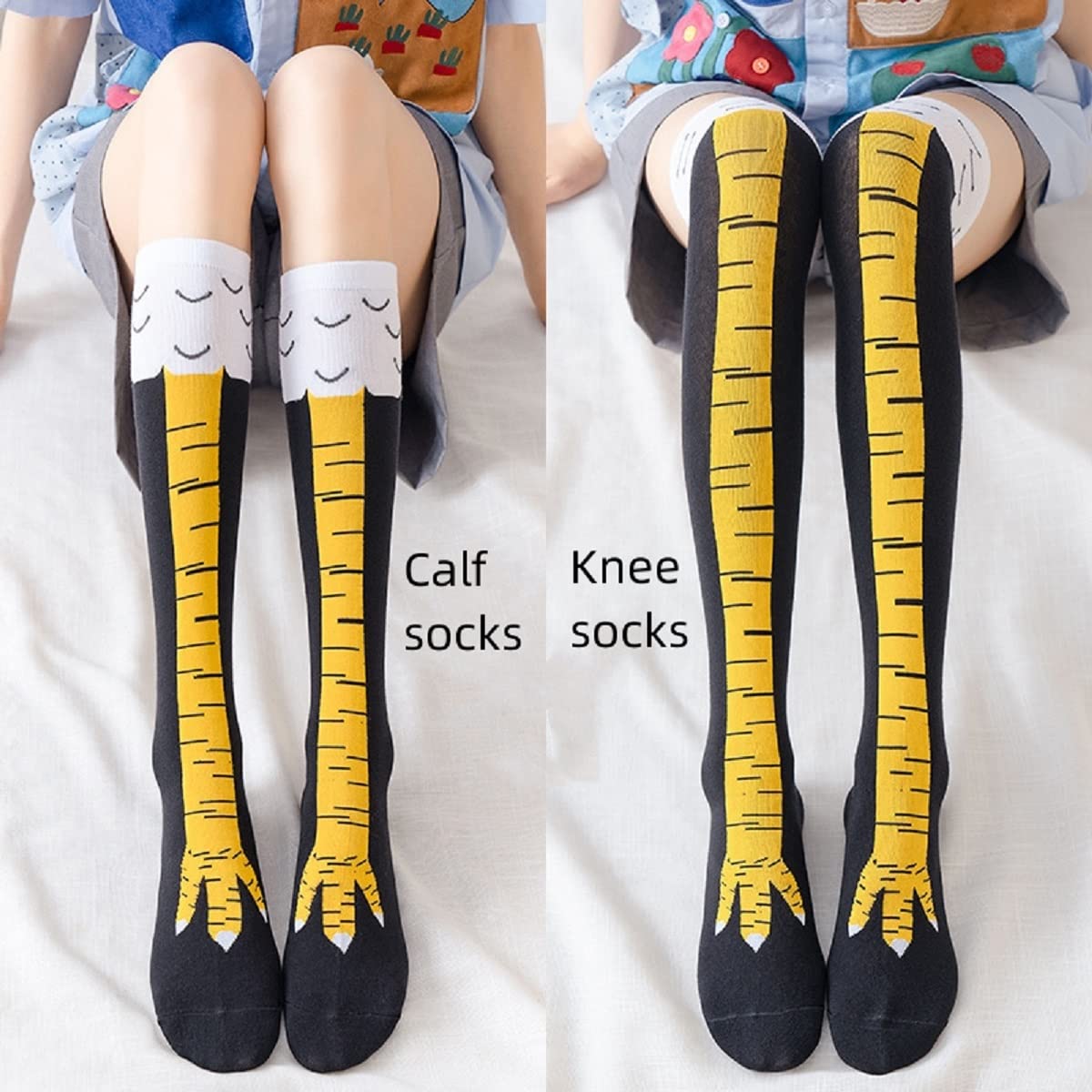 1/2 pares de calcetines hasta  - Funny Chicken Leg Socks reseña y precio