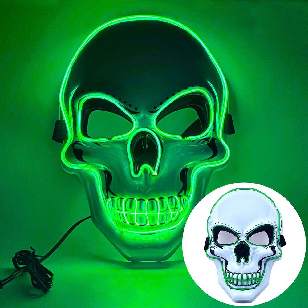 Máscara de Calavera de Hallowe - Led Purge Mask Halloween reseña y precio