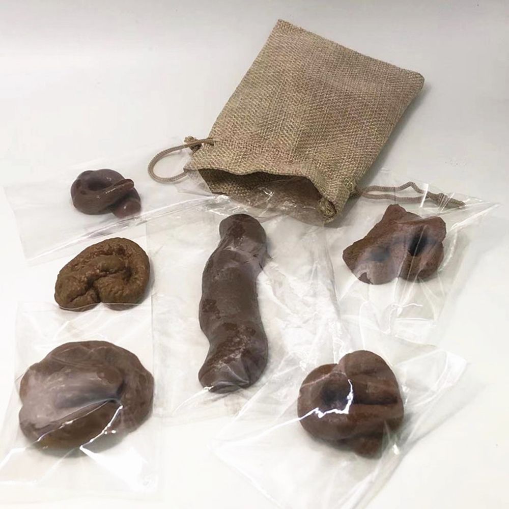 6 uds broma juguetes difíciles - Fake Poop Gag Gift reseña y precio