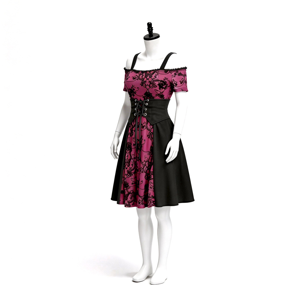 Vestido corto de tirantes con  - Medieval Renaissance Dress Women reseña y precio