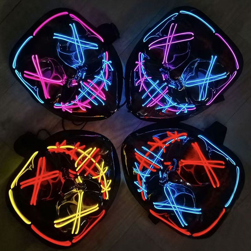 Máscaras LED Luminosas Inalámb - Led Purge Mask Halloween reseña y precio